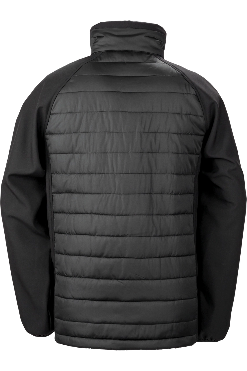 Veste softshell rembourrée black compass recyclée