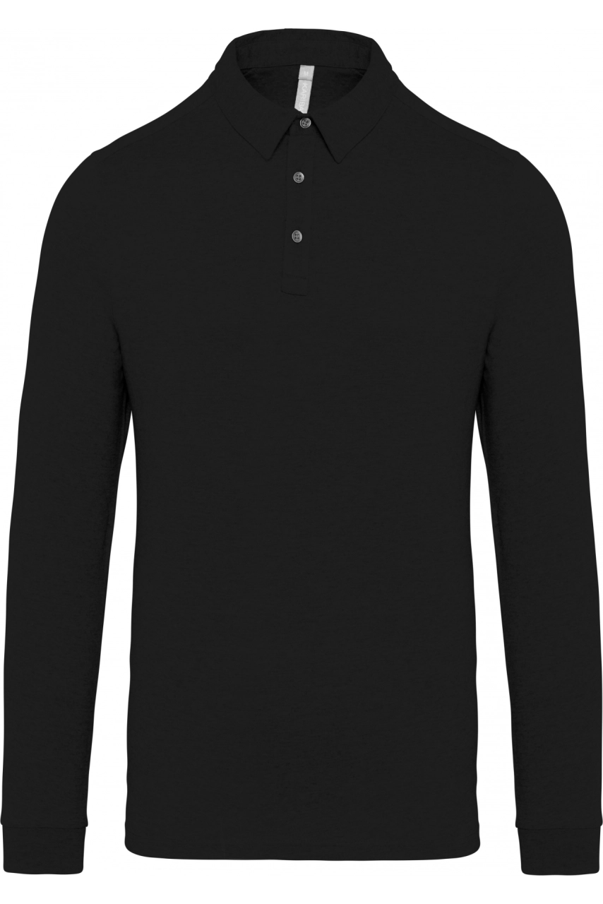 Polo jersey manches longues homme