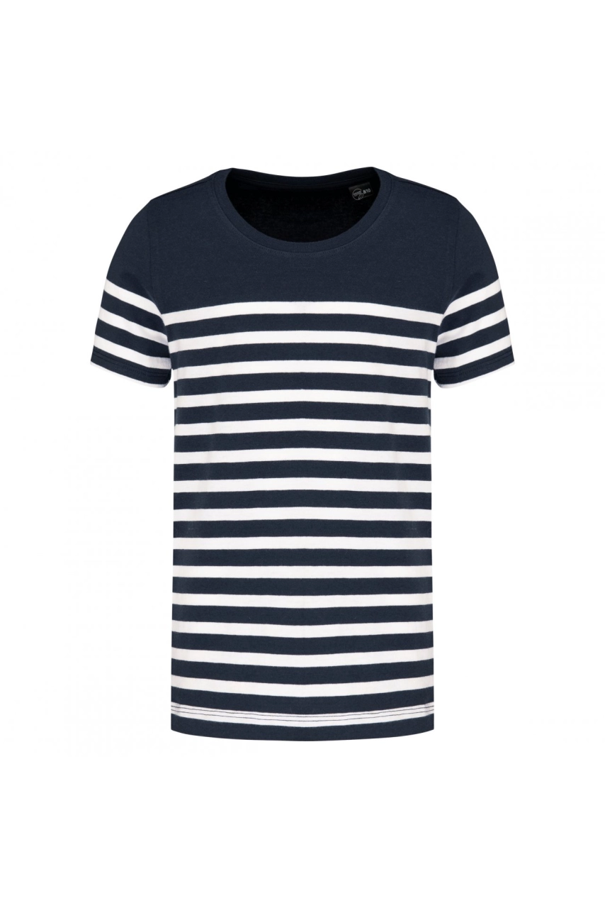 T-shirt marin col rond Bio enfant