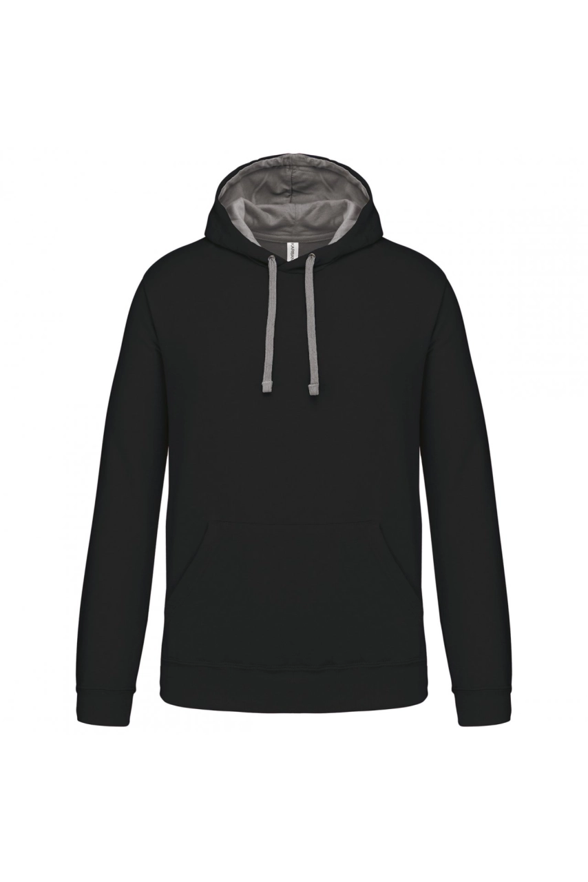 Sweat-shirt capuche contrastée homme