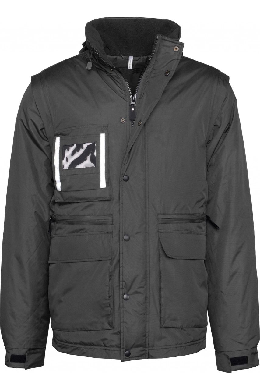 Parka workwear manches amovibles homme